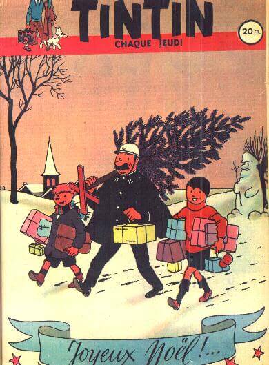 Hergé Noël en 1950