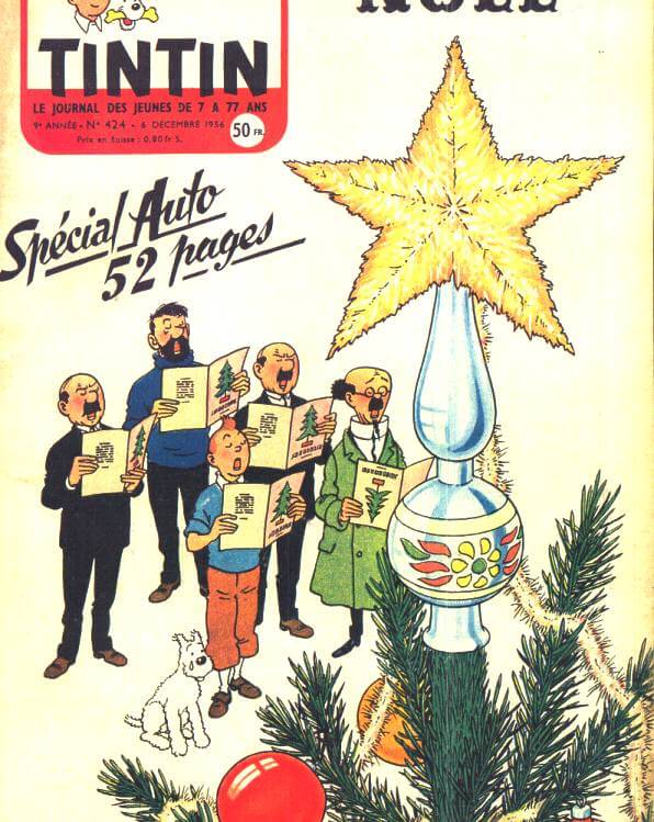 Hergé Noël en 1956
