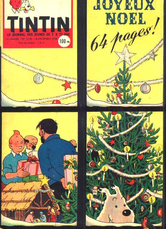 Hergé Noël en 1958
