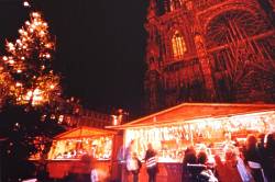 Cathédrale de Strasbourg durant le marché de Noël
